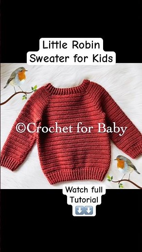 Adorable 🥰 Toddler Sweater tutorial #crochetforbaby #crochet #shorts