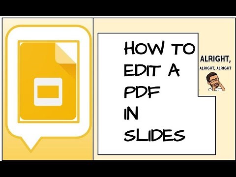 How to edit a PDF, in Google Slides