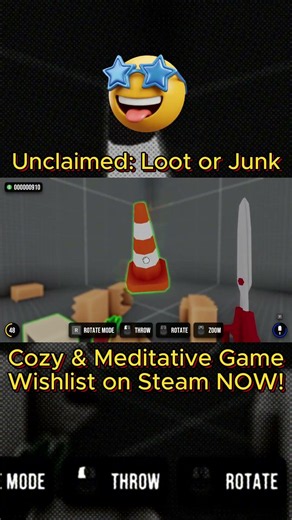 New #Meditation & #ASMR Game Unclaimed: Loot or Junk on #Steam! ✂️📦