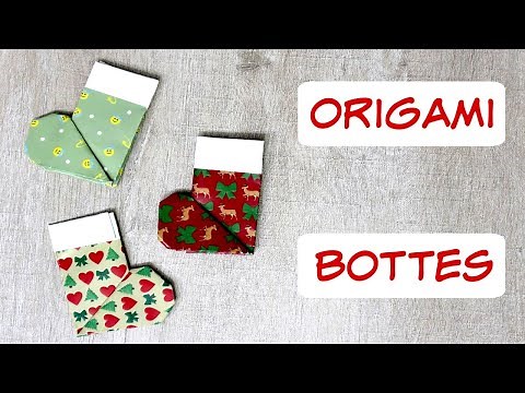 Botte de Noël en Origami !