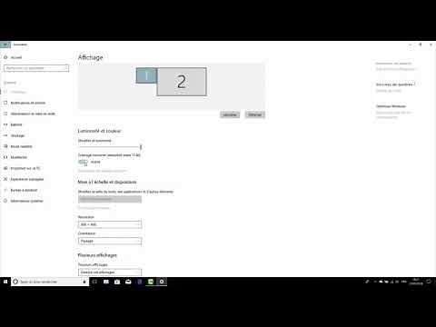 comment configurer l'affichage en multi écrans sur windows 10