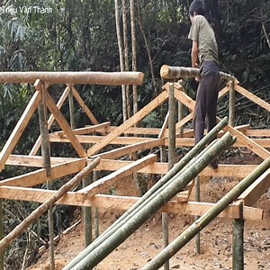 7.1K views · 154 reactions | How I Built This House Alone in the Mountains, Start to Finish #alone #diy #home #craft #survival | Amna | Facebook