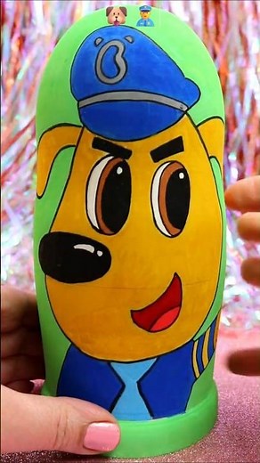 ASMR UNBOXING Sheriff Labrador Nesting Dolls Review ❤️#shorts #asmr #sherifflabrador #trending #fyp