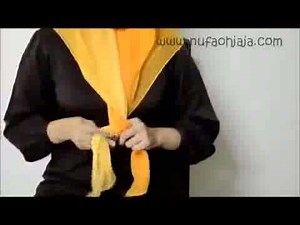 cara memakai jilbab segiempat untuk jalan jalan terbaru 2014