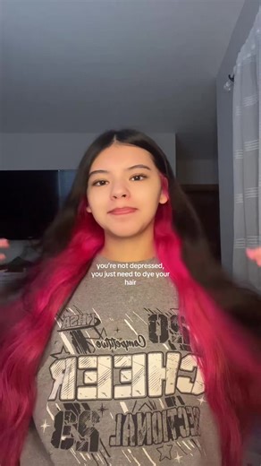 happiest i’ve ever been 🥹#hair #pinkhair #hairdye #dyedhair #peakaboohair