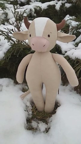 Bull Plush Sewing Pattern: Stuffed Toy Doll With Clothes (PDF Tutorial) - Etsy