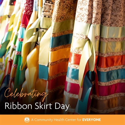 Happy Ribbon Skirt Day! Ribbon skirts are more than fabric—they tell stories, honor ancestors, and embrace the beauty of our identities. Learn more at nativehealth.org/ribbon-skirt-project. | Native American Health Center