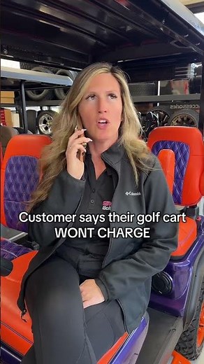 Evolution golf cart light pattern! Green: Full, Orange: Charging, FLASHING RED: Low, but charging!