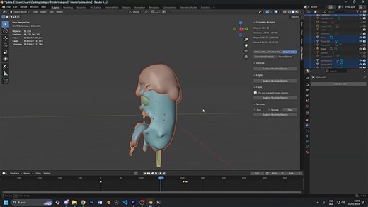 Blender模型多余网格点线面删除优化插件 Clean Mesh V1.0