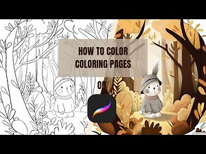HOW TO USE COLORING PAGES IN PROCREATE (for beginners!)