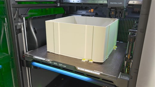 一步到位入手拓竹H2C，终于可以打大件尼龙了！拓竹官方pa6-gf加专用支撑材料，分别连左右热端，右热端ams2左热端ams ht，打印顺利。而且感觉这个vo…