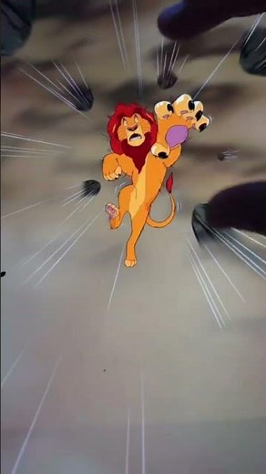 zoom art Mufasa Death scene !! SUBSCRIBE FOR MORE #lionking #Disney