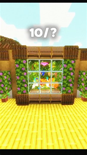cozy terrarium in Minecraft 🦊🦜