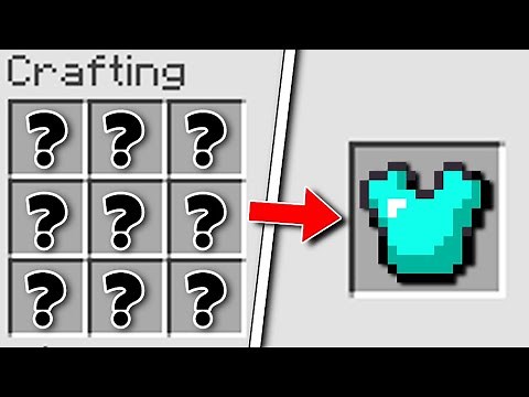Minecraft: How to Craft a Diamond Chestplate (10 Second Crafts)
