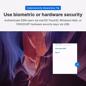 2.2K views · 4 comments | Learn how to utilize Apple Touch and Face ID, Windows Hello, or Android Fingerprint to perform 2-Factor Authentication (2FA) on DSM login attempts. #cybersecurity #cybersecurityawareness #synology View the setup guide in bio! | Synology | Facebook