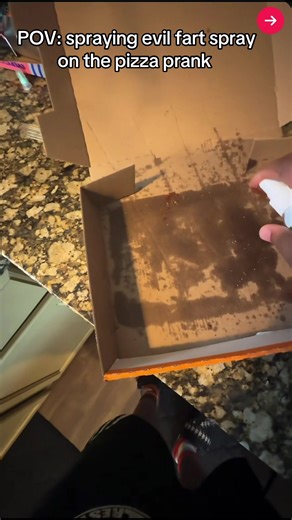 Evil Fart Spray Pizza Prank