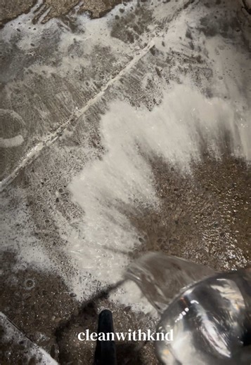 Concrete Scrubbing Under the Night Sky