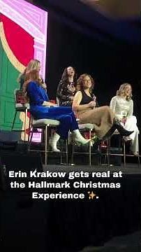 Pregnant Erin Krakow gets real at the #Hallmark Christmas Experience 🤰✨l #WCTH