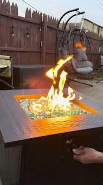 👀 Bali Outdoors Propane Fire Pit Table! #firepit #patioseason