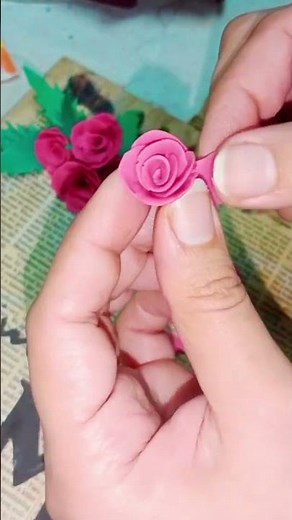 No Tools Needed ❤️ Handmade Clay Rose to Make Someone Feel Special This Valentine