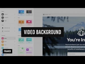 Framer tutorial: How to create a video background