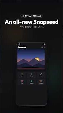 Snapseed 4.0 Is Here 📸 Best Free Photo Editor Just Got Better #Shorts