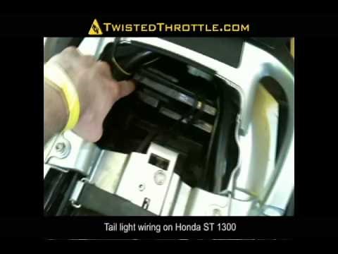 Locating and identifying tail light wires on Honda ST1300