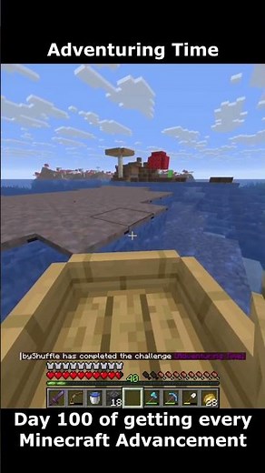 Day 100 of getting every Minecraft Advancement (Adventuring Time)