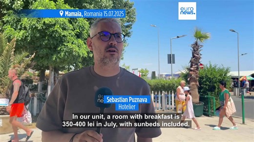 Romania's coastal city and popular Black Sea resort of Mamaia sees a sharp decline in tourists