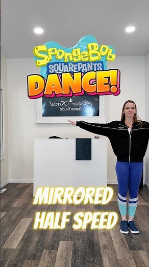 SpongeBob SquarePants Dance Tutorial | Mirrored | Half-speed #spongebob #dance #dancetutorial