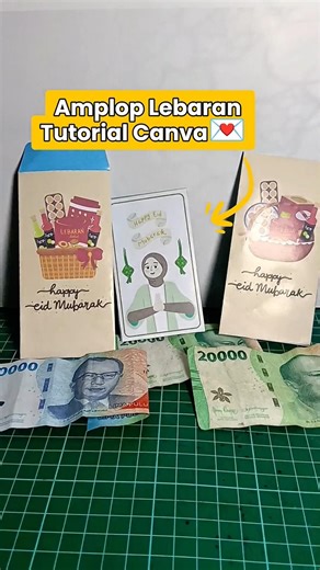 Create Cute Eidi Envelopes😍#amploplebaran #shorts #youtubeshorts #diy #envelope #eid #eidmubarak