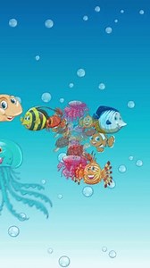 Colorful Cartoon Fish Turtles Jellyfish Crabs Stock Footage Video (100% Royalty-free) 3845683775 | Shutterstock