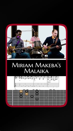 Miriam Makeba's Malaika - African Ensemble Guitar with Niwel Tsumbu #guitar #learnguitar #guitarist #worldmusic #guitarlesson