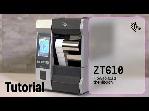 How to Load the Ribbon into the ZT610 600 dpi Micro-Label Printer | Zebra