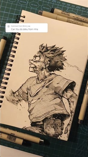 GAMBARE IZUKU! sayonara one for all #midoriya #mha #animedrawing #mangaart #sketchdrawing #drawing