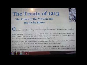 Treaty of 1213 - Britain is owned by the Vatican.