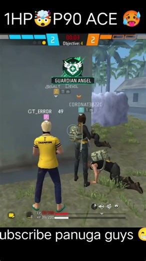 1HP🤯 P90 ACE 🥵 GT On fire 🔥#ffshorts#shorts#ffviral#fftamil #ffgod#fyp#fftamilshorts