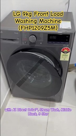 LG Front Load Washing Machine FHP1209Z5M - Demo #washingmachine #howtouse #tutorial #shorts