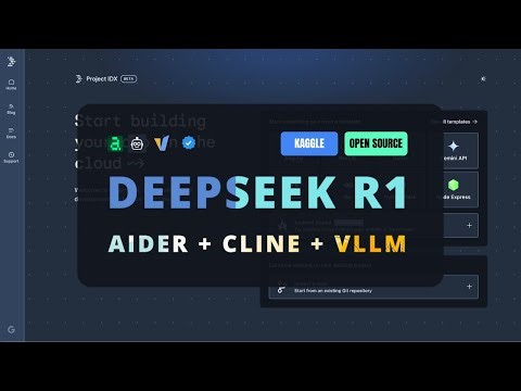 DeepSeek R1 + Aider + Cline3.2 + VLLM: SOTA Free AI Coder on Multi-GPUs with Distributed Inferencing