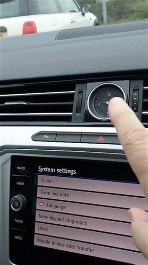 Clock adjust Volkswagen B8 Passat VW #shorts #automobile #clock