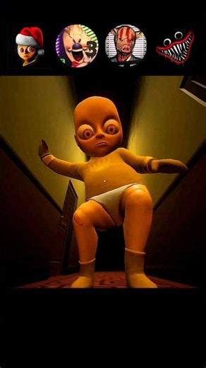 The Baby in Yellow x Ice Scream 3 x 911: Cannibal x Teddy Freddy Scary Moment 😱 #horrorgame #shorts