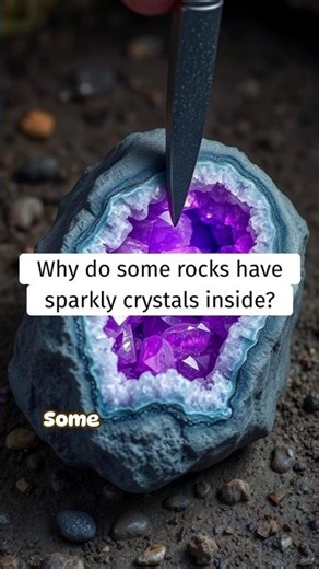 Why Do Some Rocks Have Sparkly Crystals Inside? | RapidSmartFacts