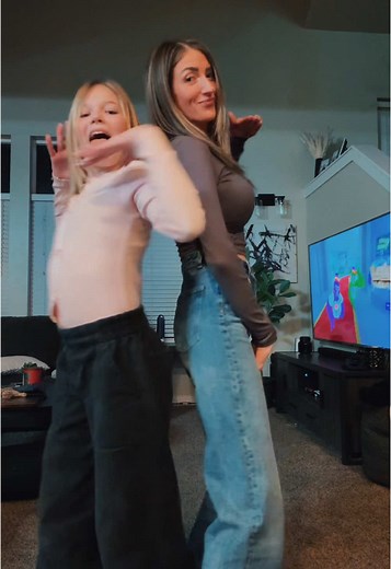 Mom and Daughter Dance Together: A TikTok Celebration