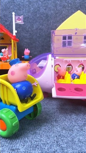 Satisfying with Unboxing & Review Peppa Pig Boarding the Plane #shorts #peppapig #toys