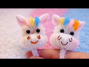 Cute Pipe Cleaner Unicorn - Pipe Cleaner Craft Ideas