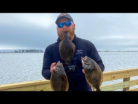 The flounder are stacked here! Fishing behind the blind tiger in Biloxi Mississippi