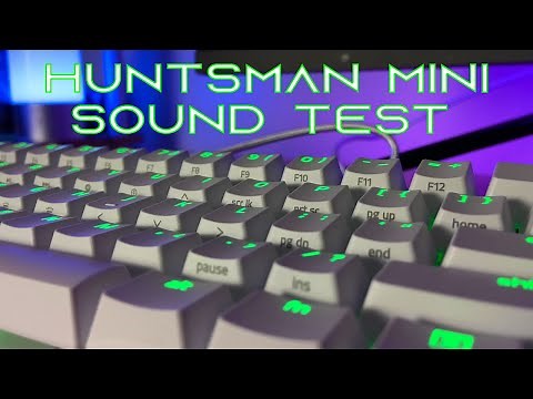 Razer Huntsman Mini Sound Test: CLICKY OPTICAL PURPLE SWITCHES (CLICKY KEYBOARD ASMR)