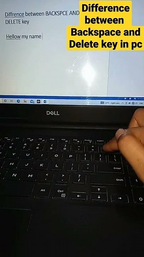 #shortcutkey Difference between backspace and delete key? #shorts ytshorts
