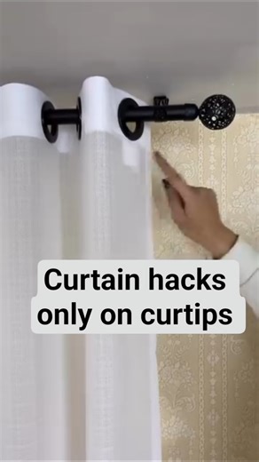Try this Curtain hacks #tips #diy #homedecor