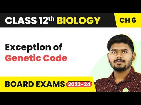 Class 12 Biology Chapter 6 | Exception of Genetic Code - Molecular Basis of Inheritance (2022-23)